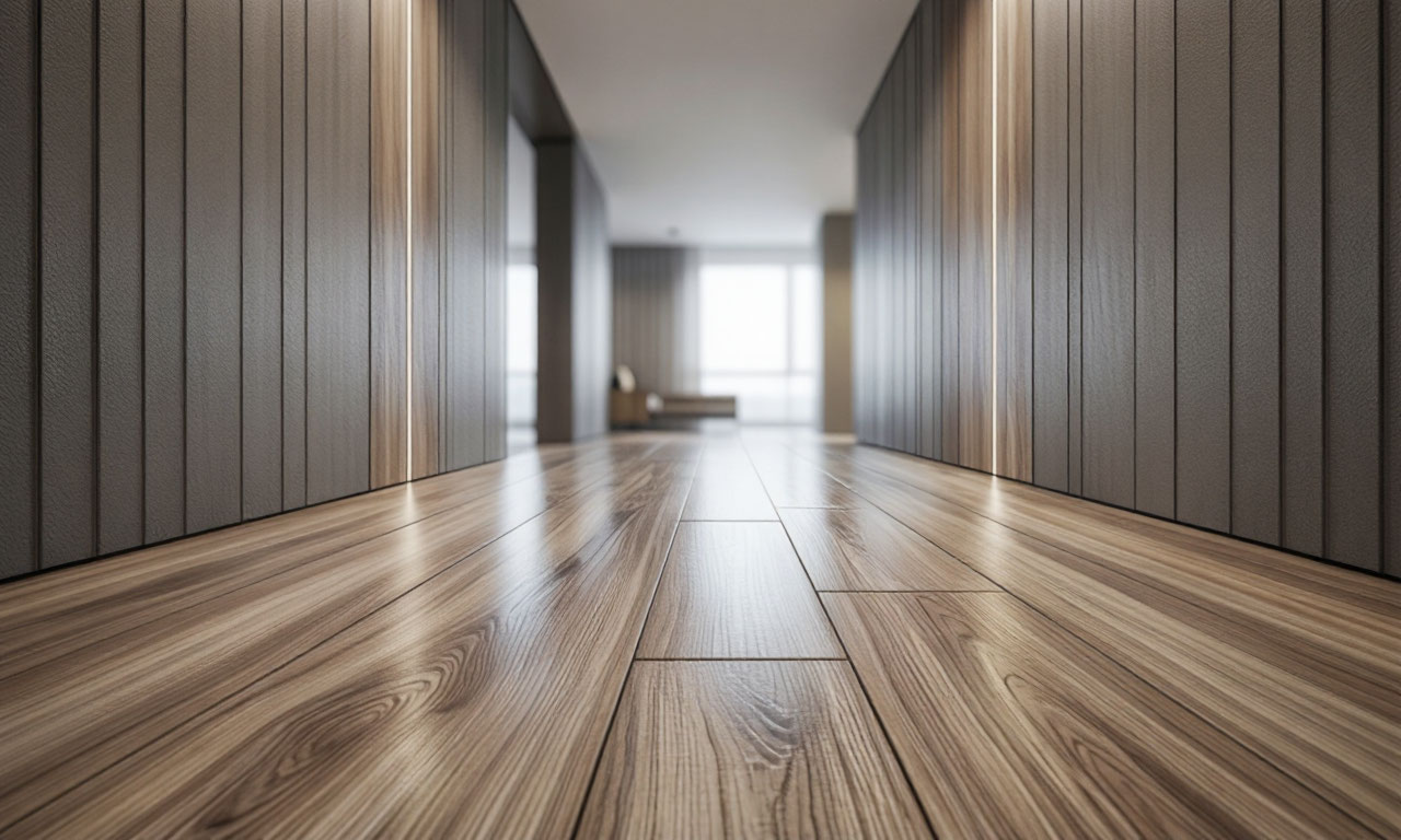 Laminate hallway installation