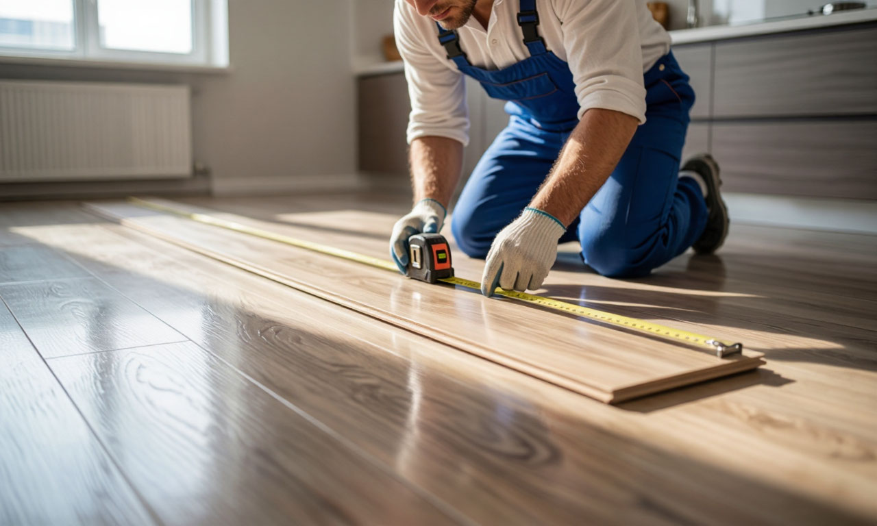 Laminate flooring installation